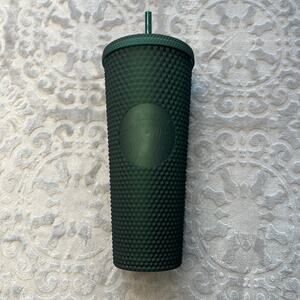 Starbucks Dark Green Matte Holiday 24oz Tumbler